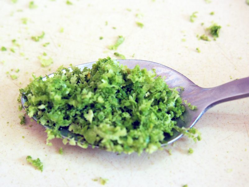 zeste de citron vert