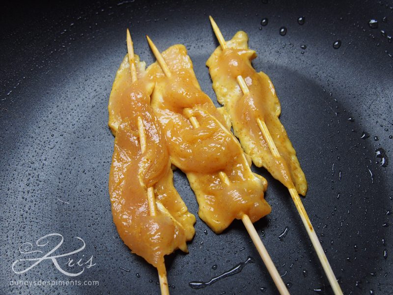 cuisson des brochettes