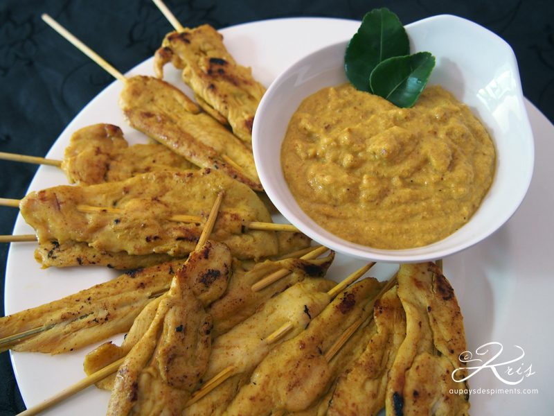 brochettes de poulet satay