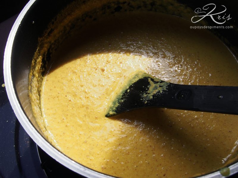 sauce satay cuisson