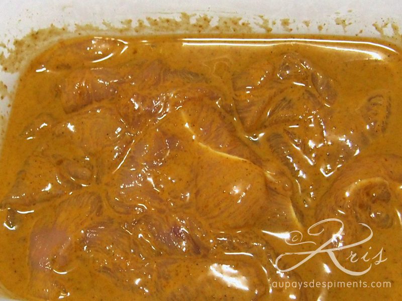marinade pour poulet satay