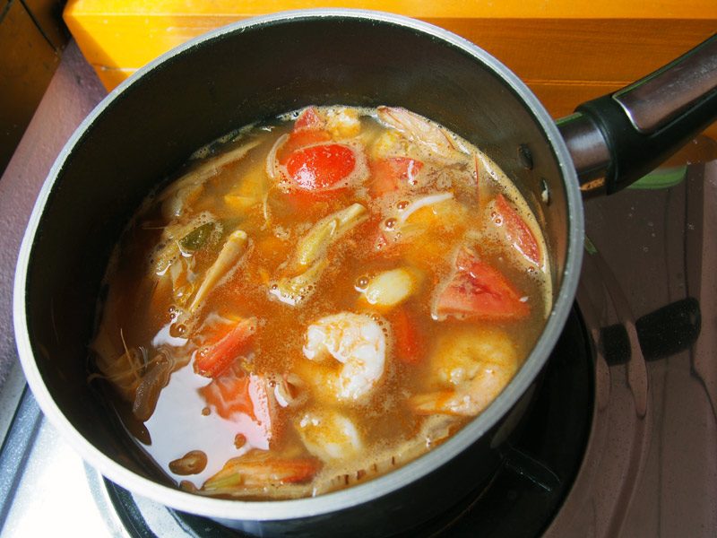 Tom Yam aux crevettes