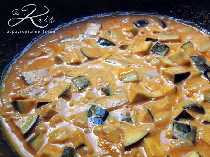 sauce curry et lait de coco