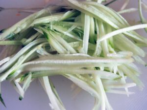 concombres pour la salade