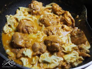 poulet sauce au curry