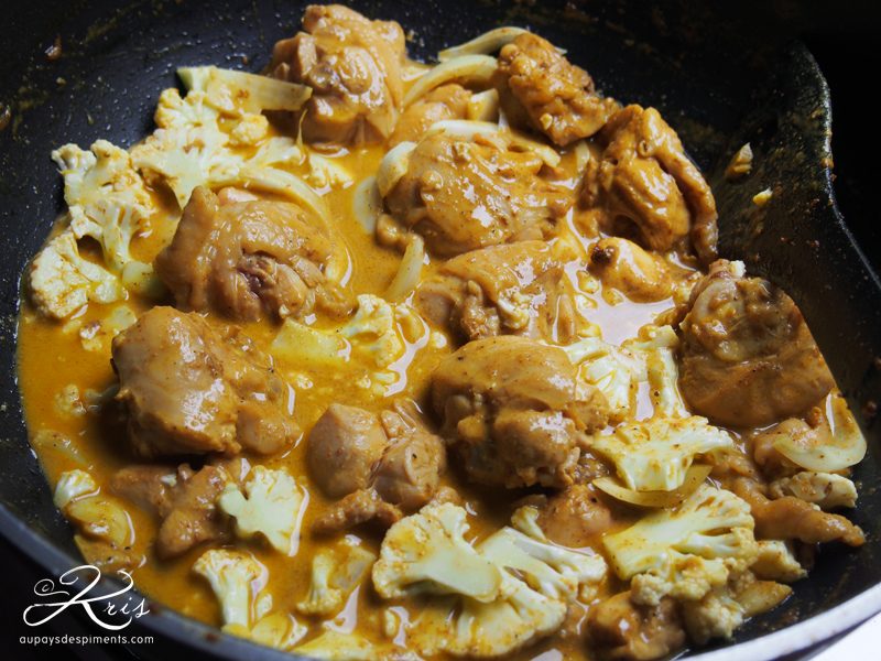poulet sauce au curry