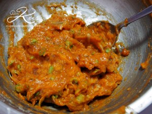 La sauce de curry pour les croquettes de poisson