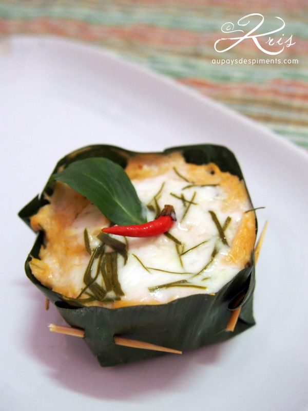flan de poisson thaï au curry rouge, recette