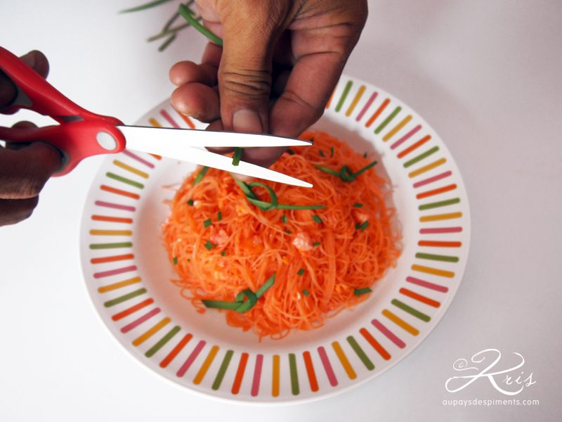 ajoute la ciboulette chinoise