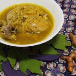 Poulet mijoté au gingembre et au curcuma