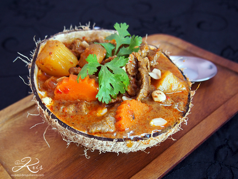 Curry massaman de boeuf – version avec tamarin