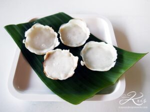kanoum krok, crêpes au lait de coco