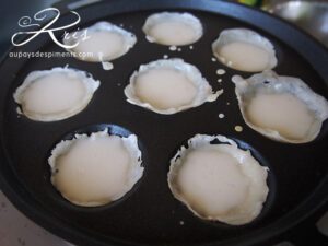 préparation de dessert thaï