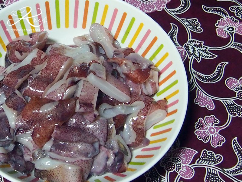 recette de calmars à la confiture de piment