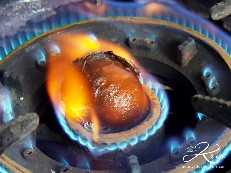 échalote grillée