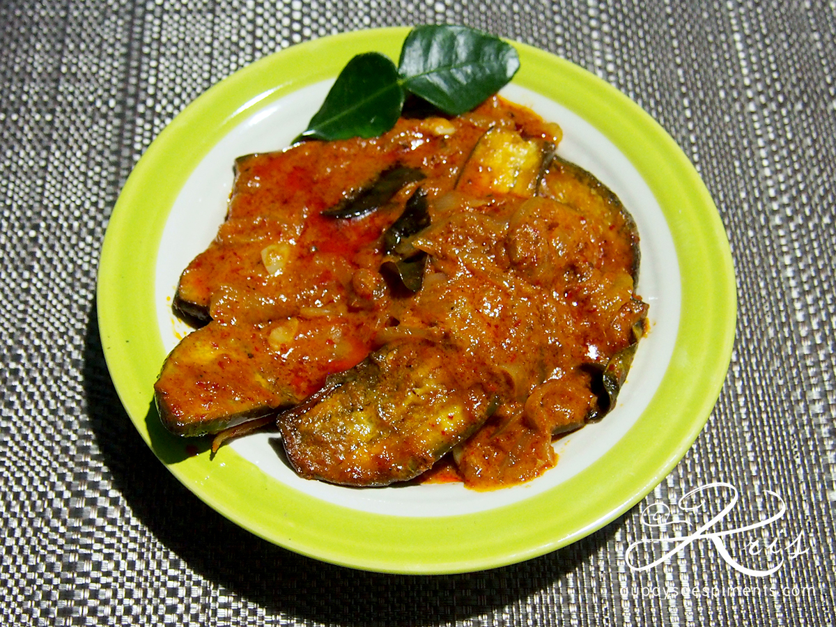 Aubergines au curry