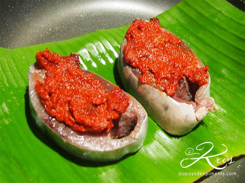 poisson à la pâte de piment