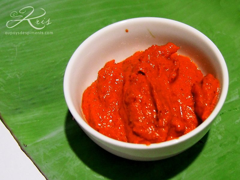 Pâte de curry pour le poisson grillé
