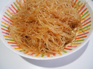 vermicelles avec sauce