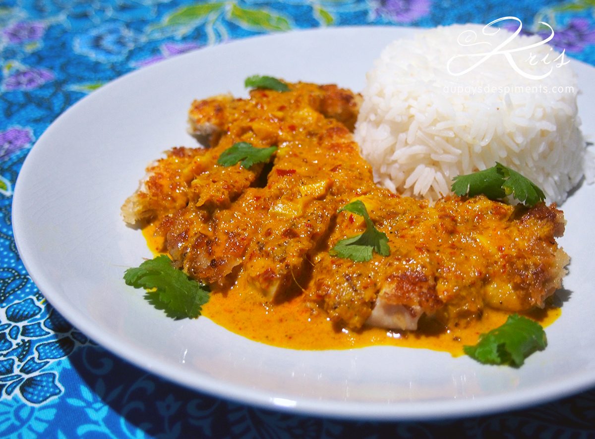 Poulet croustillant au curry jaune