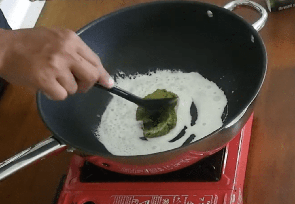 Cuisson du lait de coco