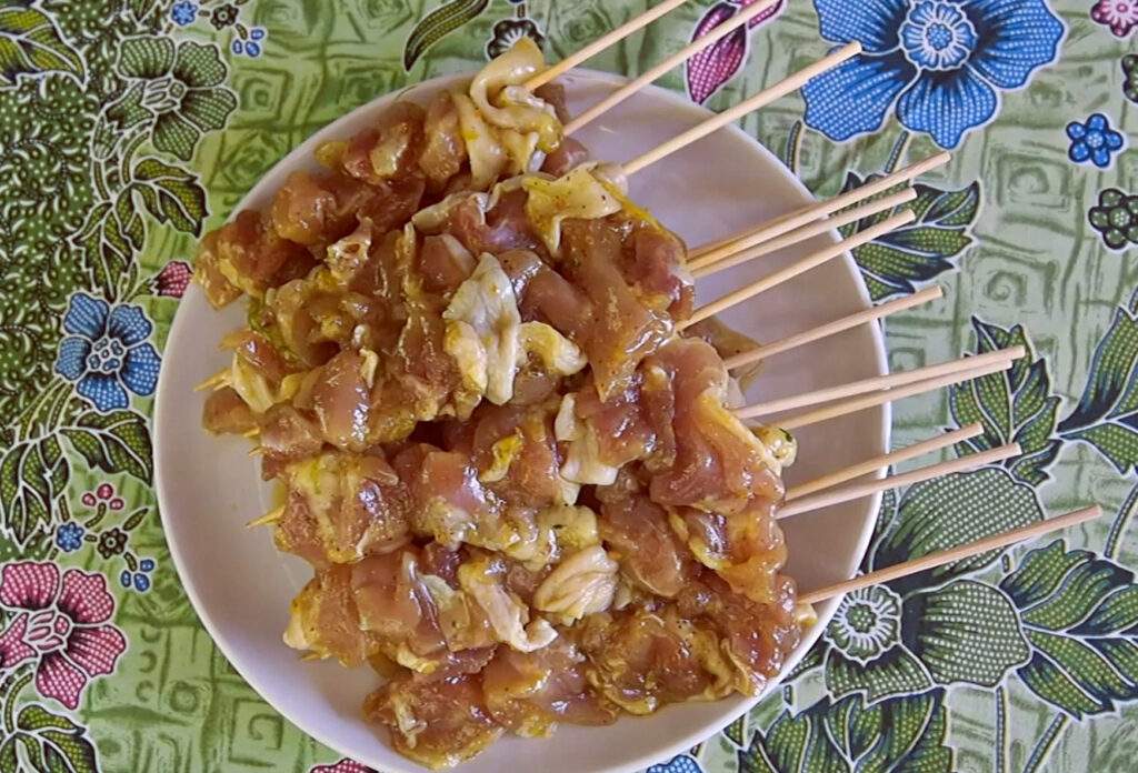 brochettes de poulet à l'asiatique
